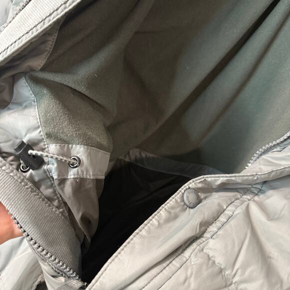 L.L. Bean Mens Mountain Parka Coat Down Fill Puffer Hooded Cargo Large Gray - Picture 9 of 9